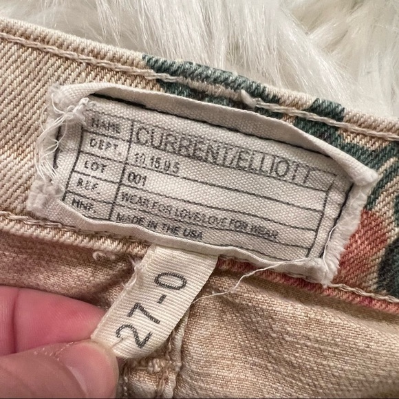 Current/ Elliott The Stiletto Jean in Haystack Floral - Picture 10 of 11